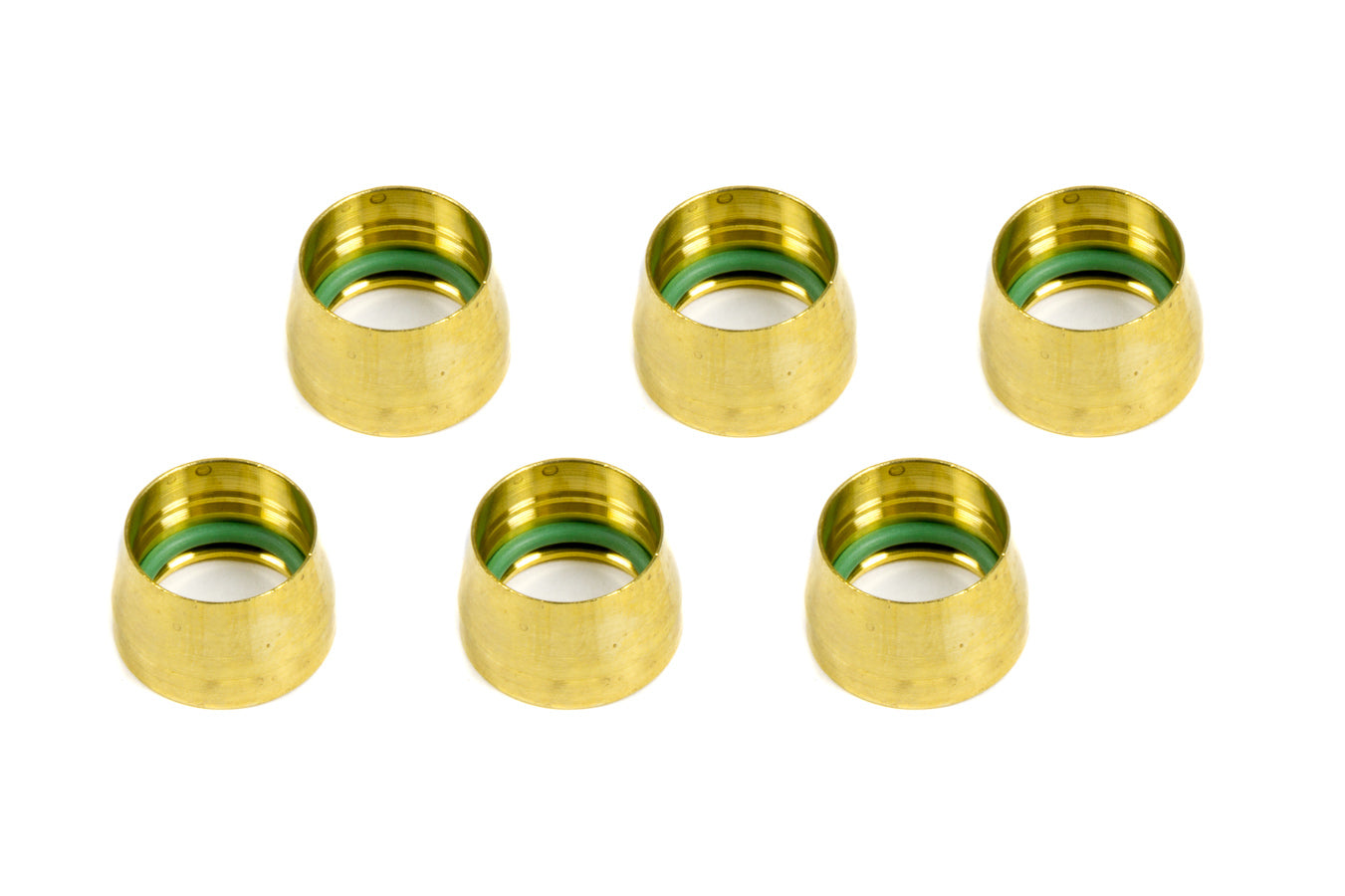 AEROQUIP FCM2432 -10 Compression Brass Fittings Set of 6 for Automotive and Industrial Applications