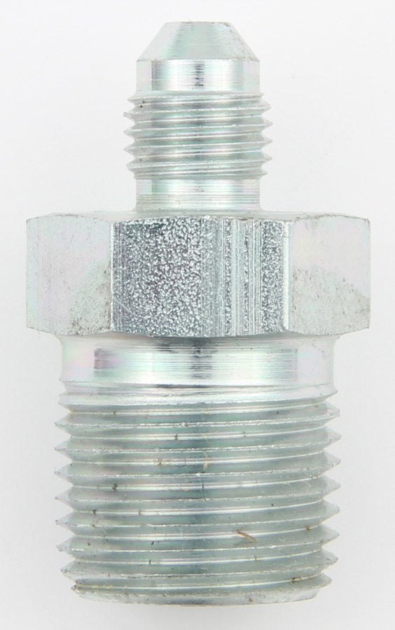 AEROQUIP FCM2524 #4 AN Flare to 1/2 Inch Pipe Adapter, Steel, Zinc Plated