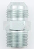 AEROQUIP FCM2525 #6 AN Flare to 1/2 Inch Pipe Adapter, Steel, Zinc Plated