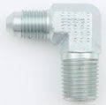 AeroQuip FCM2610 90 Degree Male Elbow Fitting, 3AN to 1/8 Inch NPT, Steel Zinc Plated