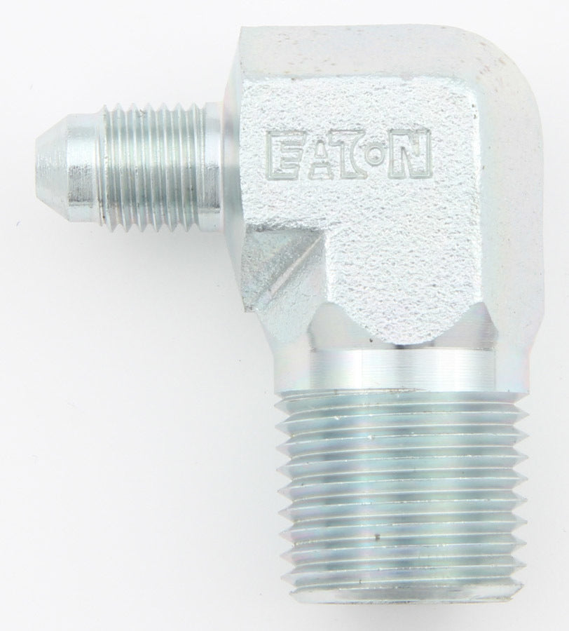 AEROQUIP FCM2618 90 Degree Male Elbow Fitting for 4 AN to 3/8 Inch NPT Steel Connector