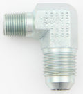 AeroQuip FCM2622 90 Degree Male Elbow Fitting for 10 AN to 3/8 Inch NPT Steel, Zinc Plated