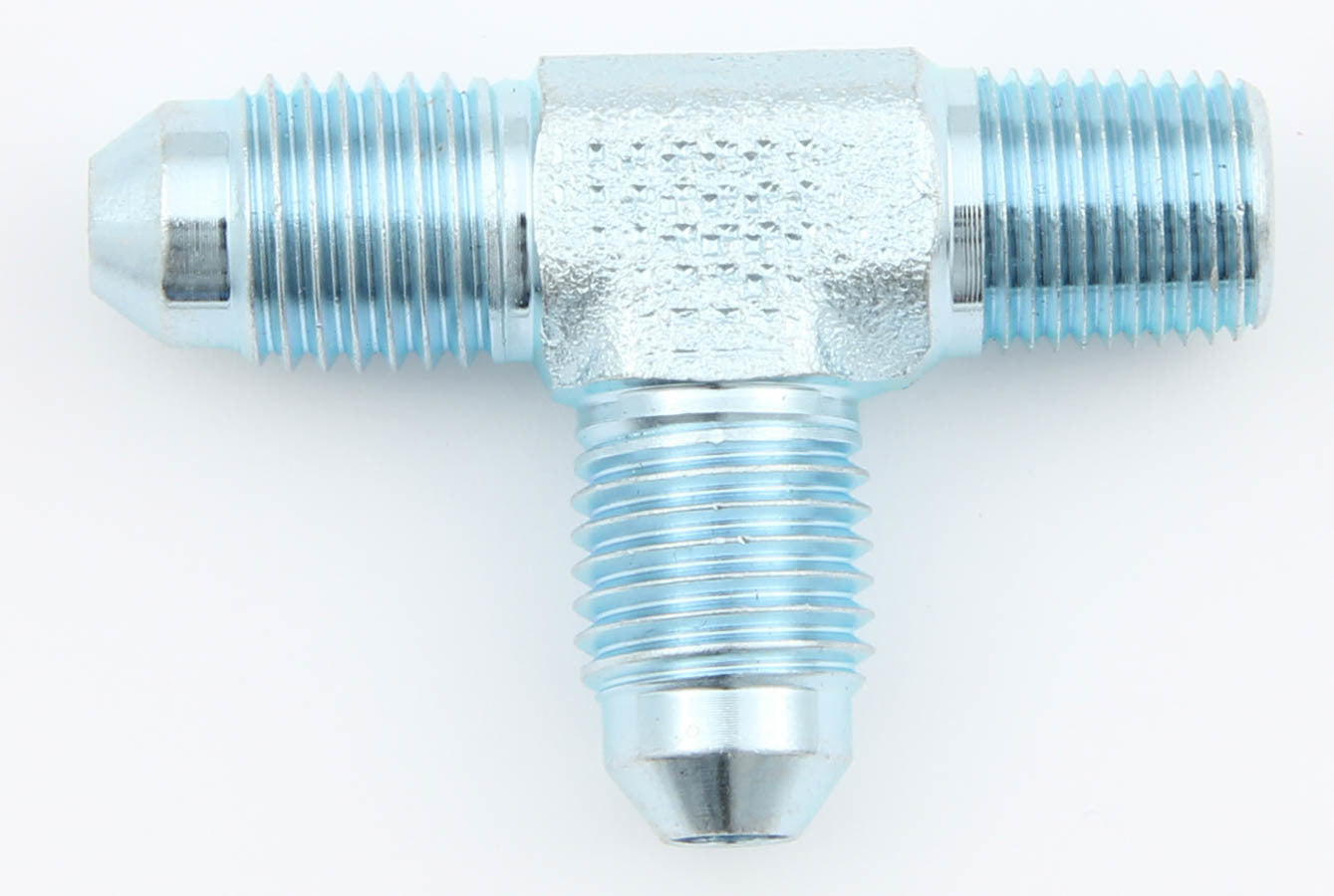 Aeroquip FCM2701 Male Run Tee Steel Fitting with 4 AN Male to 1/8 Inch NPT Male Connection
