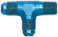 AEROQUIP FCM2714 Male Run Tee Aluminum 3 AN Male to 1/8 Inch NPT Male Blue Anodized