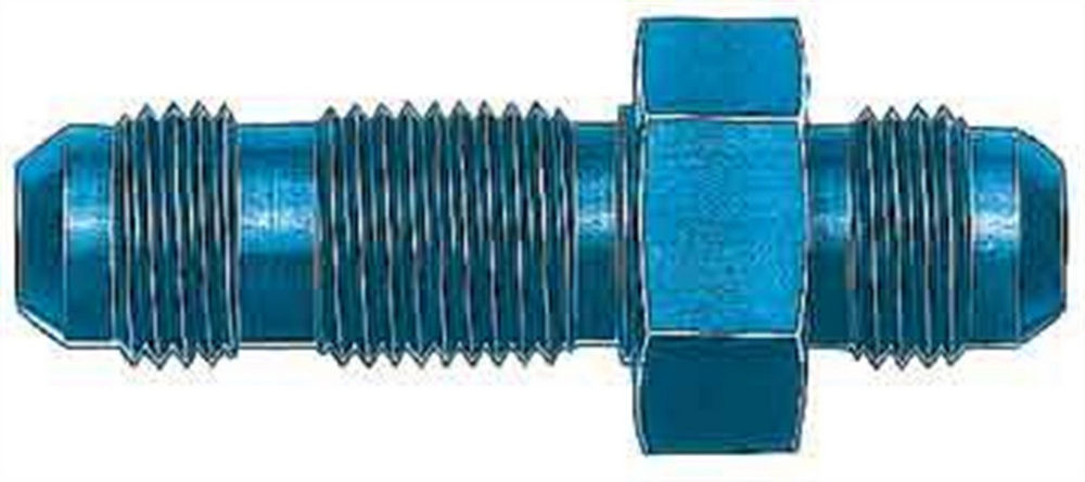 Aeroquip FCM2769 Aluminum Bulkhead Union for 3 AN Male Fittings