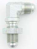 AEROQUIP FCM2790 90 Degree Bulkhead Union with 3 AN Male Fittings, Steel, Zinc Oxide Finish