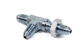 Aeroquip FCM2809 #3 Steel Bulkhead Run Tee Fitting with 3 AN Male Connectors