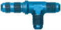 AEROQUIP FCM2815 Bulkhead Tee, 3 AN Male x 3 AN Male x 3 AN Male, Aluminum, Blue Anodized