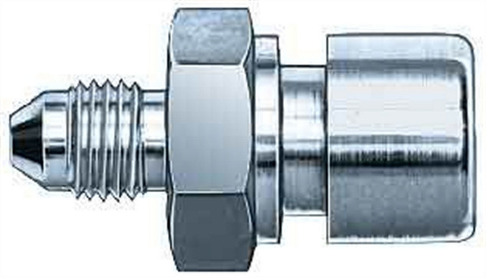 Aeroquip FCM2945 #3 to 10mm x 1.00 Female Steel Adapter