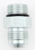AEROQUIP FCM2959 #12 to #12 O-Ring Flare Adapter, Straight, Steel, Zinc Oxide Finish
