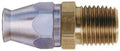 Aeroquip FCM3088 PTFE Racing Hose End, 4AN to 1/8 Inch NPT Male, Steel, Natural Finish