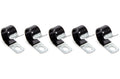 AEROQUIP FCM3487 Support Clamp with Vinyl Coating, 0.81 Inch ID, Steel, Set of 5