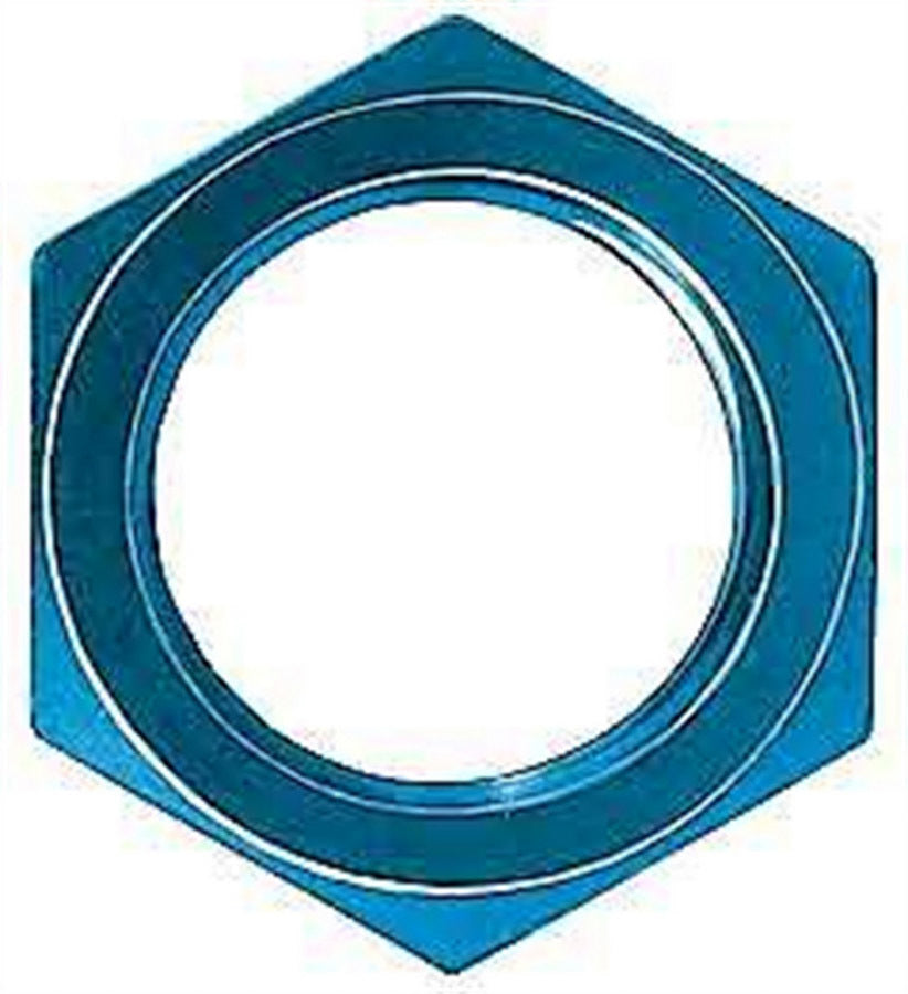 Aeroquip FCM3556 Bulkhead Fitting Nut #3 AN Aluminum Blue Anodized Pair