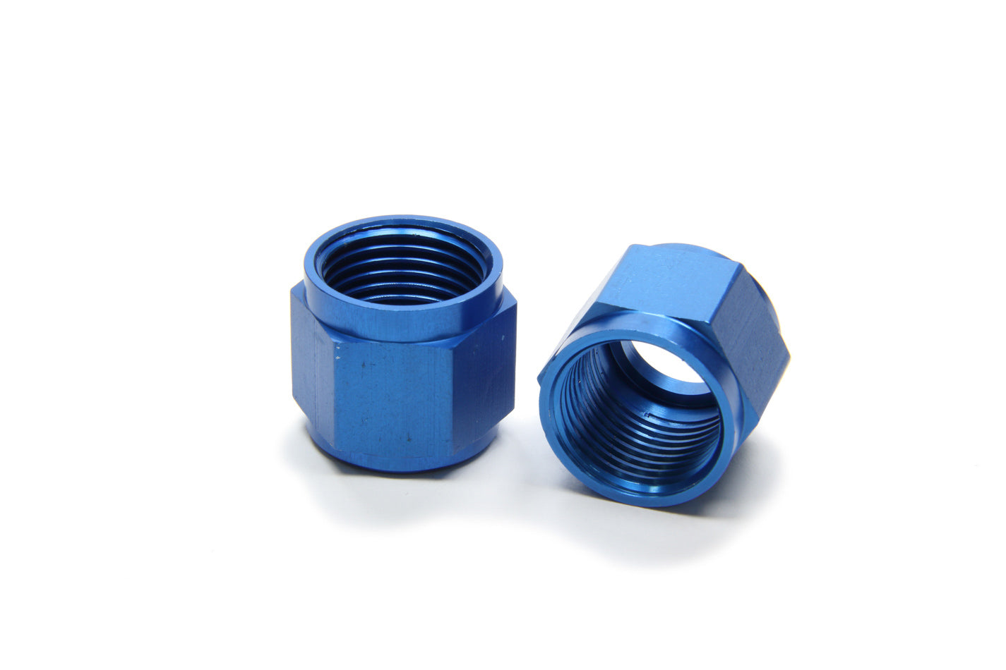 Aeroquip FCM3676 Aluminum Tube Nut, 8 AN, 1/2 Inch Tube Diameter, Blue Anodized Finish