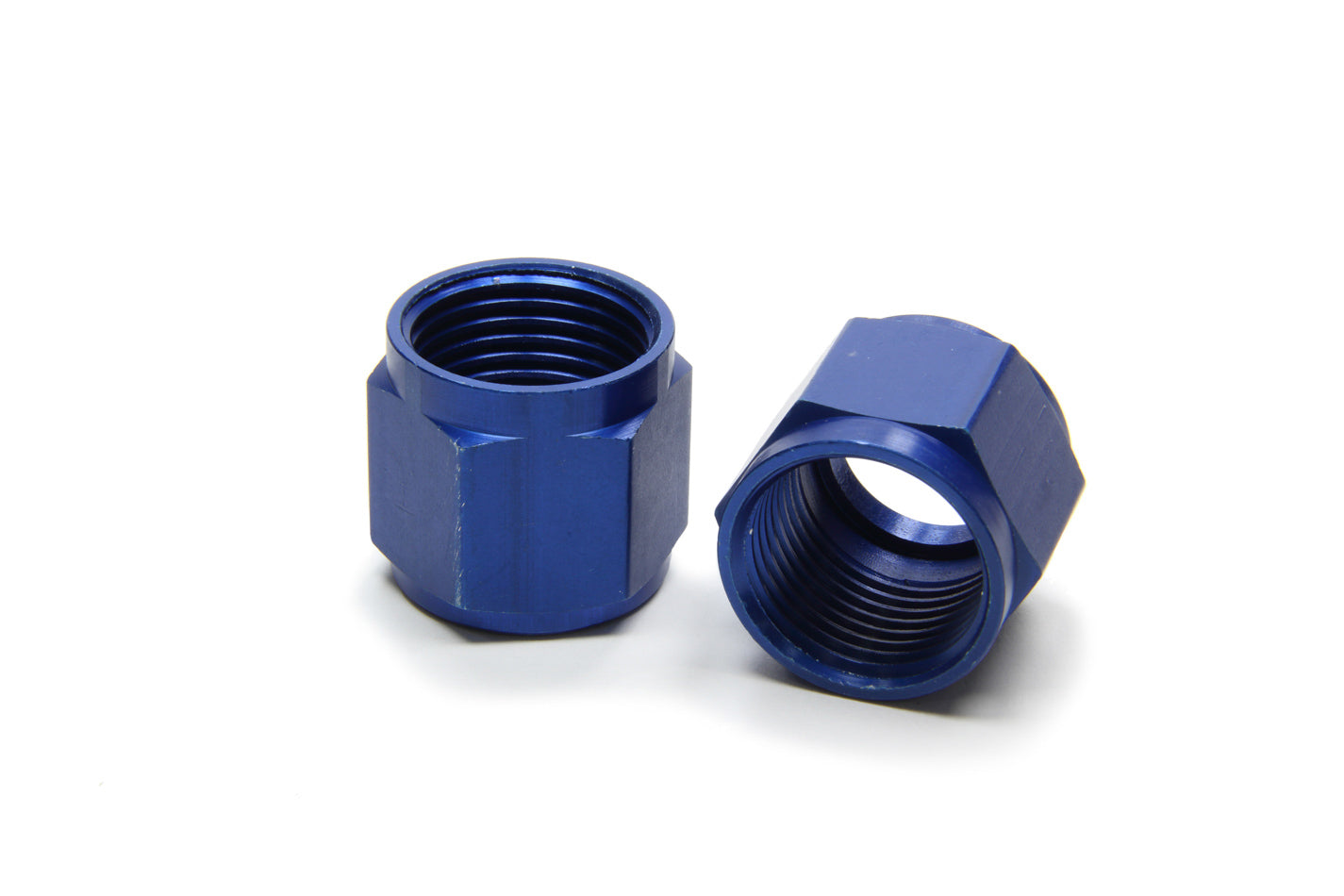 Aeroquip FCM3677 Aluminum Tube Nut for 10 AN Fittings, 5/8 Inch Tube Diameter, Blue Anodized Finish