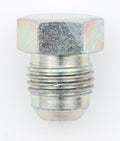 Aeroquip FCM3702 #4 Steel Flare Plug with Hex Head and Zinc Oxide Finish