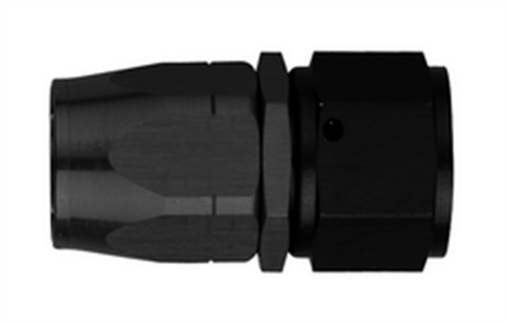 Aeroquip FCM4413 #8 AN Straight Hose End Fitting with Black Anodized Aluminum