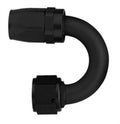 AEROQUIP FCM4465 #12 180 Degree Hose End with 12 AN Female Swivel and Aluminum Black Anodized Finish