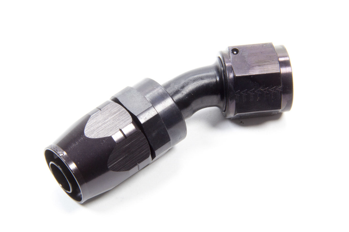 Aeroquip FCM4474 #10 30 Degree Hose End with Swivel, Black Anodized Aluminum, 10 AN Fitting