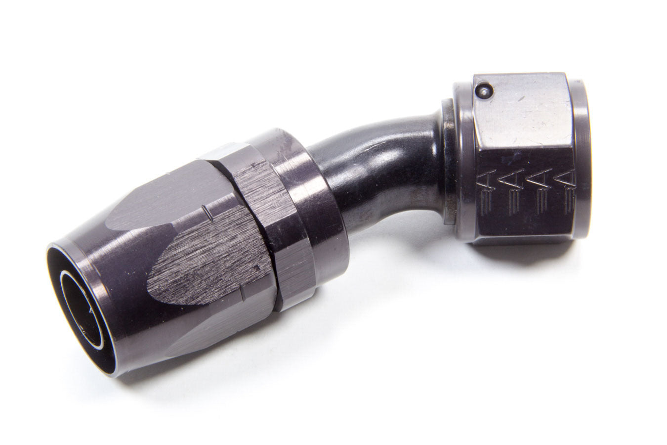 AeroQuip FCM4475 #12 30 Degree Hose End Fitting for 12 AN Hose, Aluminum Black Anodized