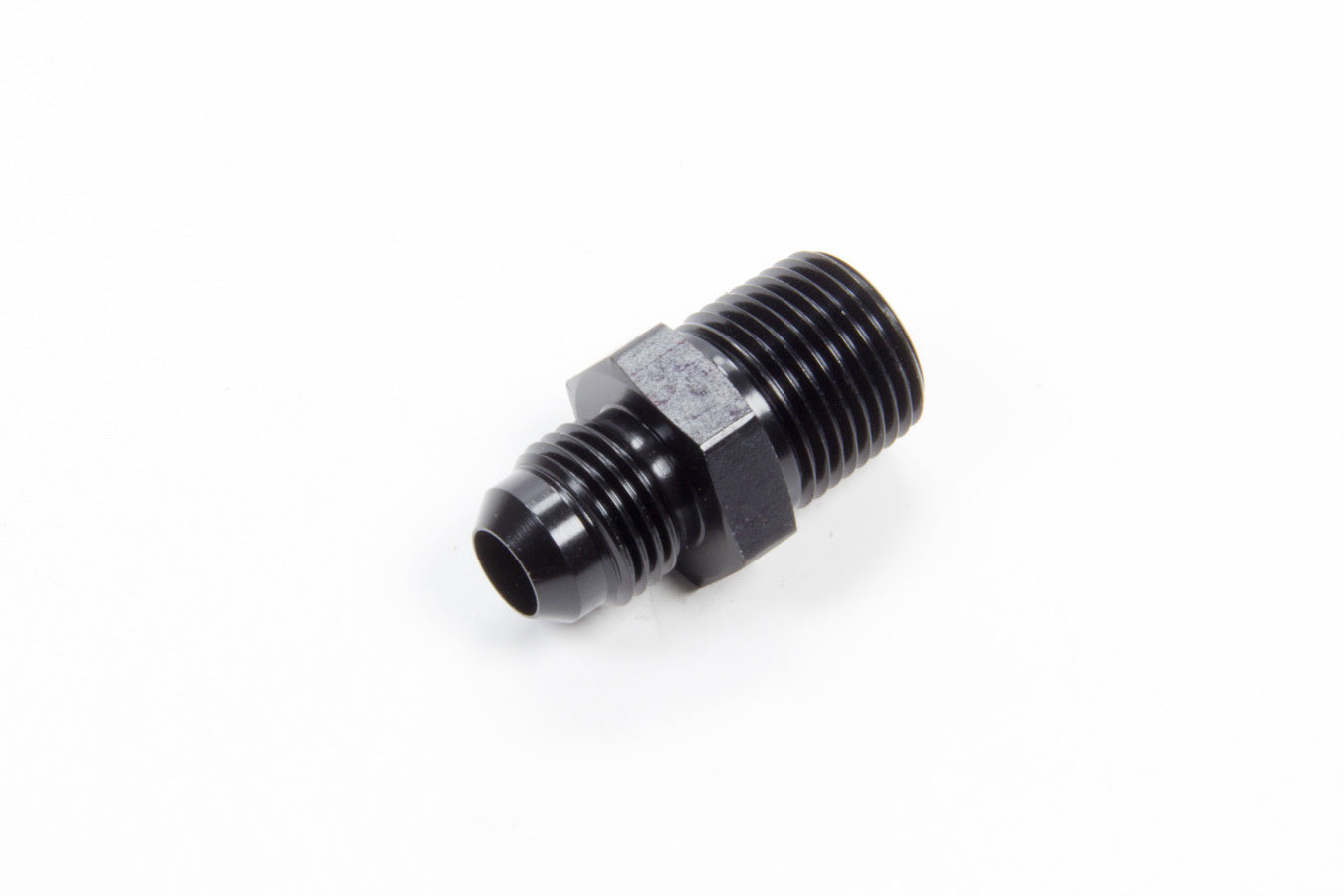 Aeroquip FCM5005 Steel Fitting Adapter, 6 AN Male to 3/8 Inch NPT Male, Black Anodized Aluminum