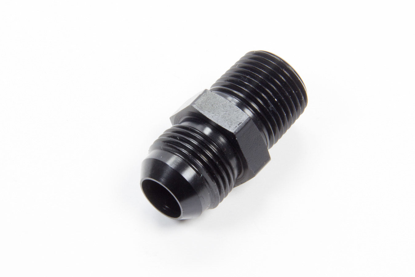 Aeroquip FCM5009 Straight Aluminum Adapter 10 AN Male to 1/2 Inch NPT Male Black Anodized