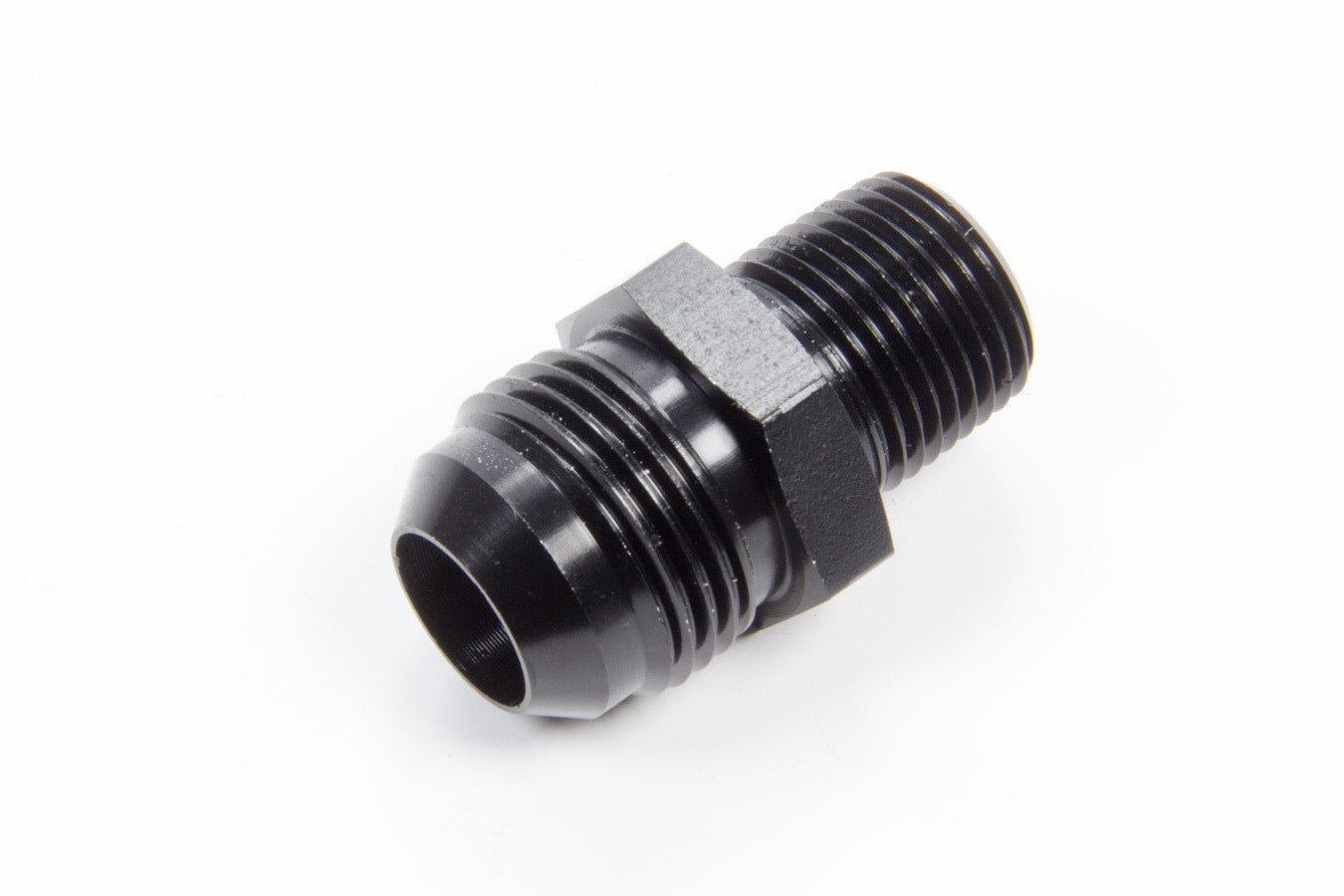 Aeroquip FCM5010 Straight Aluminum Adapter 12 AN Male to 1/2 Inch NPT Male Black Anodized