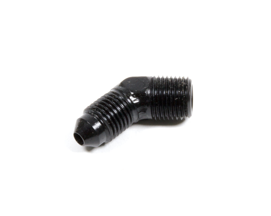 AEROQUIP FCM5020 45 Degree Aluminum Adapter for 3 AN Male to 1/8 Inch NPT Male Fittings