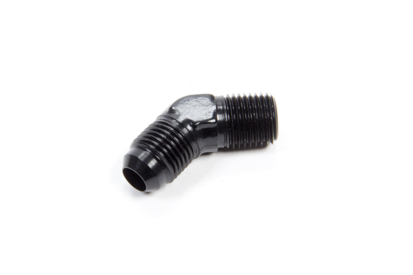 AEROQUIP FCM5022 45 Degree Aluminum Flare Fitting for 1/4 Inch NPT and 6 AN Male Connections
