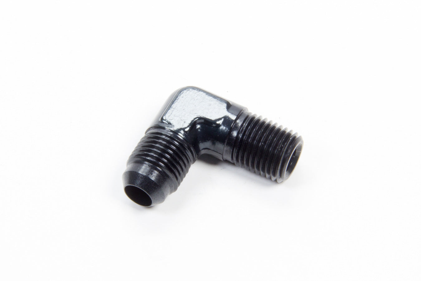 AEROQUIP FCM5034 90 Degree Aluminum Adapter for 6 AN Male to 1/4 Inch NPT Male Fittings