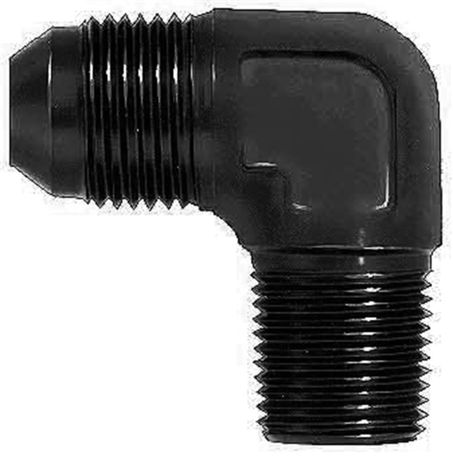 Aeroquip FCM5036 90 Degree Aluminum Adapter with 8 AN Male to 1/4 Inch NPT Male Connection