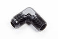 AEROQUIP FCM5039 90 Degree Aluminum Adapter for -10 AN to 1/2 Inch NPT Fitting, Black Anodized