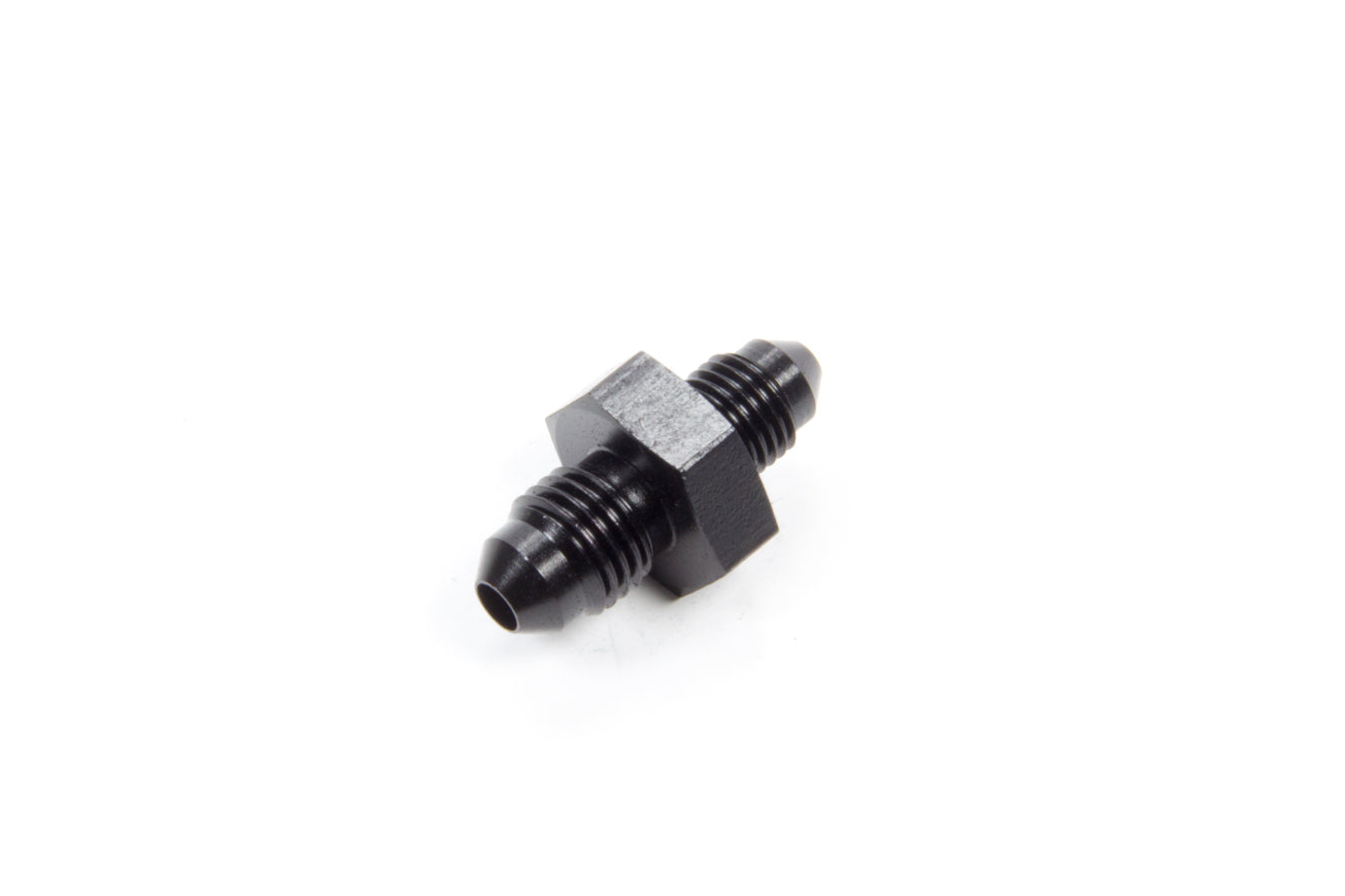 Aeroquip FCM5048 Fitting, Straight Adapter, 4 AN Male to 3 AN Male, Aluminum, Black Anodized