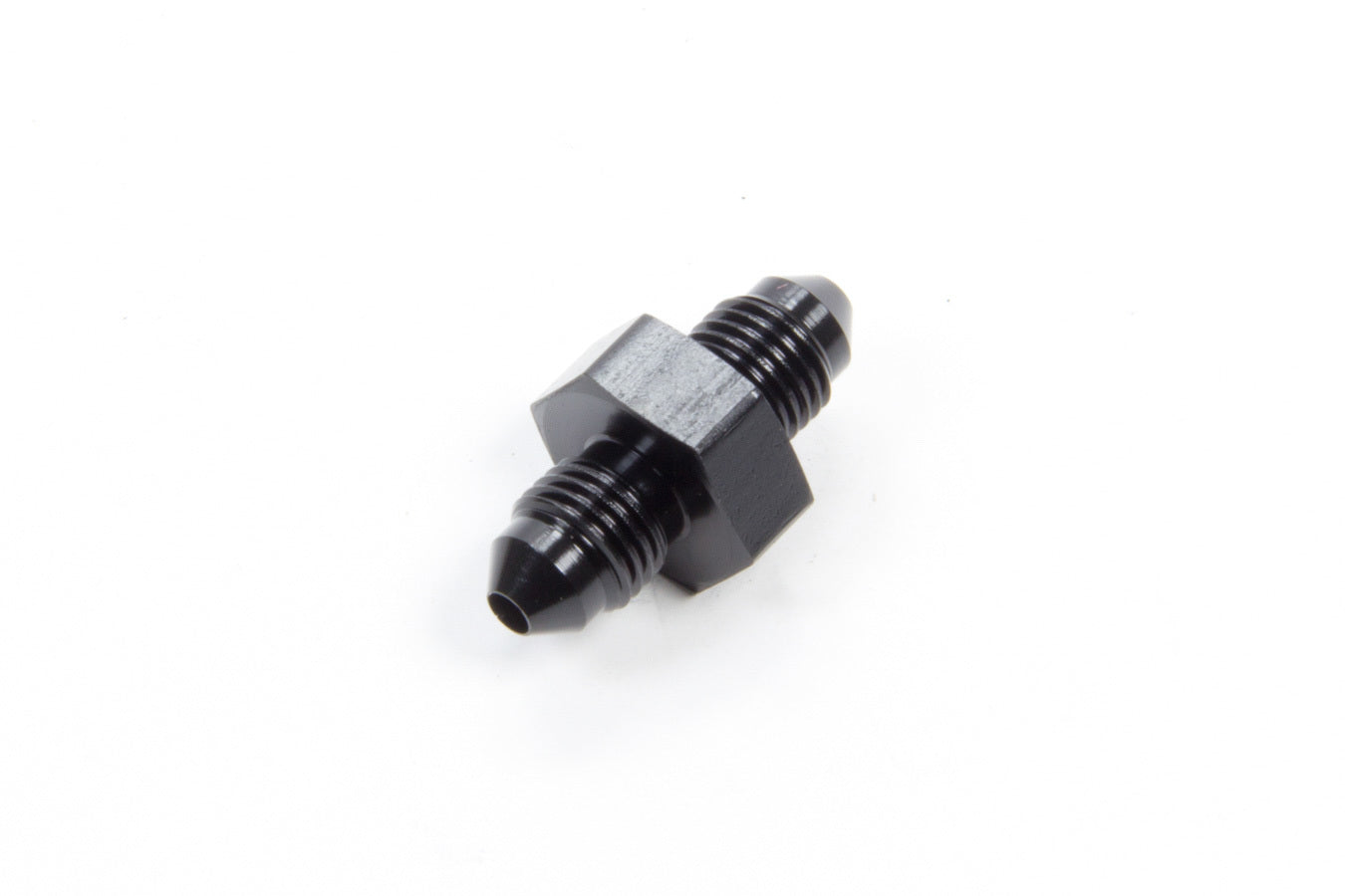 AEROQUIP FCM5050 #3 Flare Male to Male Adapter, Aluminum, Black Anodized