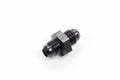 Aeroquip FCM5052 #6 Flare Union Adapter, 6 AN Male to 6 AN Male, Aluminum, Black Anodized