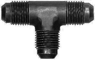 AEROQUIP FCM5061 #4 Flare End Union Tee Aluminum Black Anodized