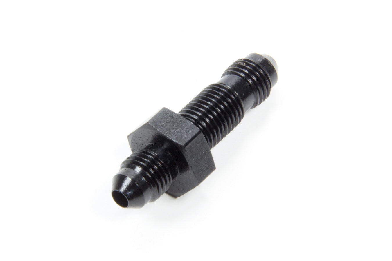 AEROQUIP FCM5071 #4 Flare End Bulkhead Union Aluminum Black Anodized