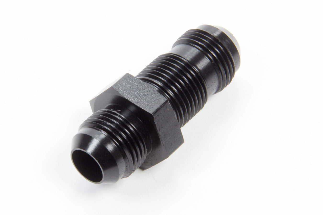 AEROQUIP FCM5074 #10 Flare End Bulkhead Union Aluminum Black Anodized
