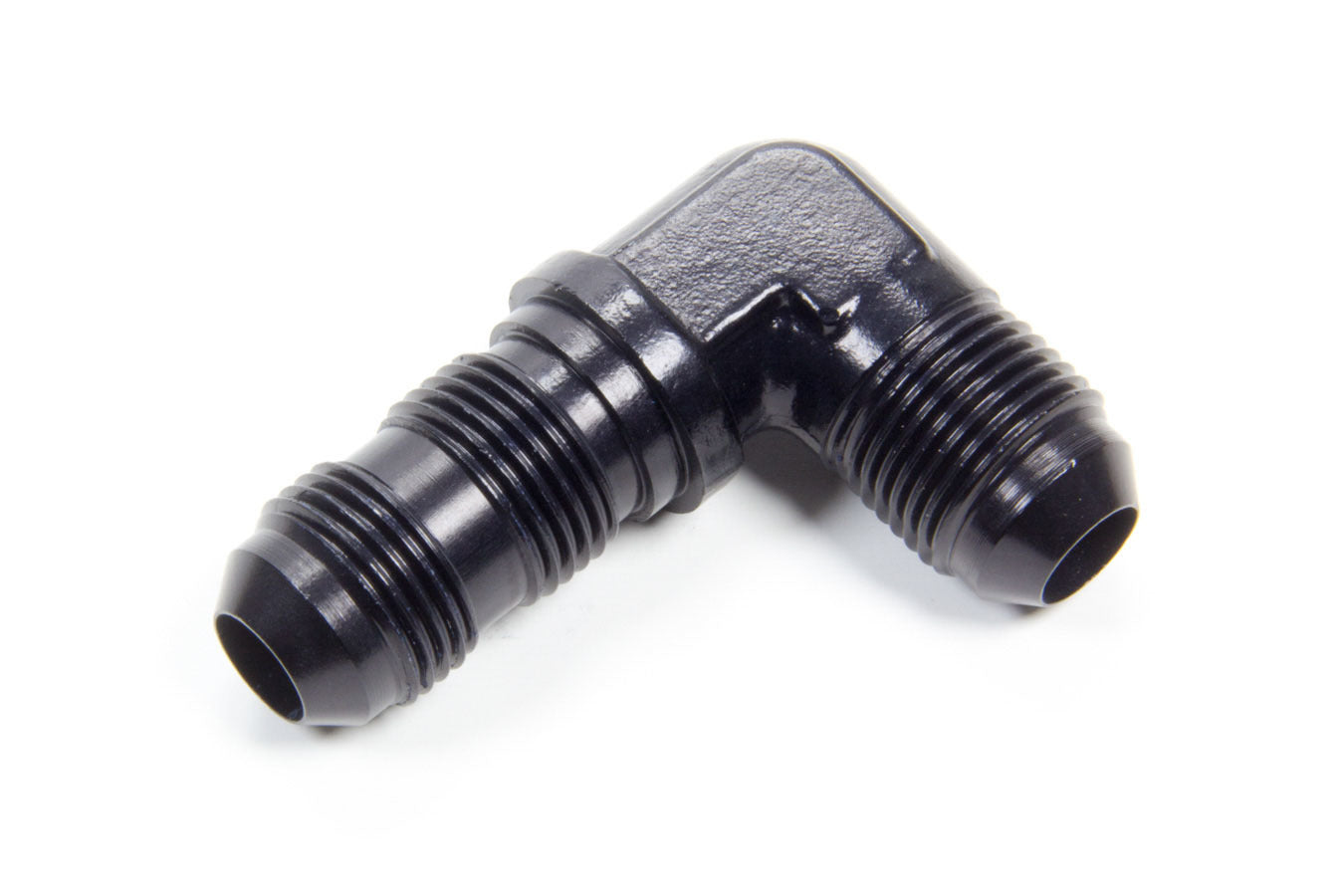 Aeroquip FCM5083 #8 Flare 90 Degree Bulkhead Union Aluminum Black Anodized