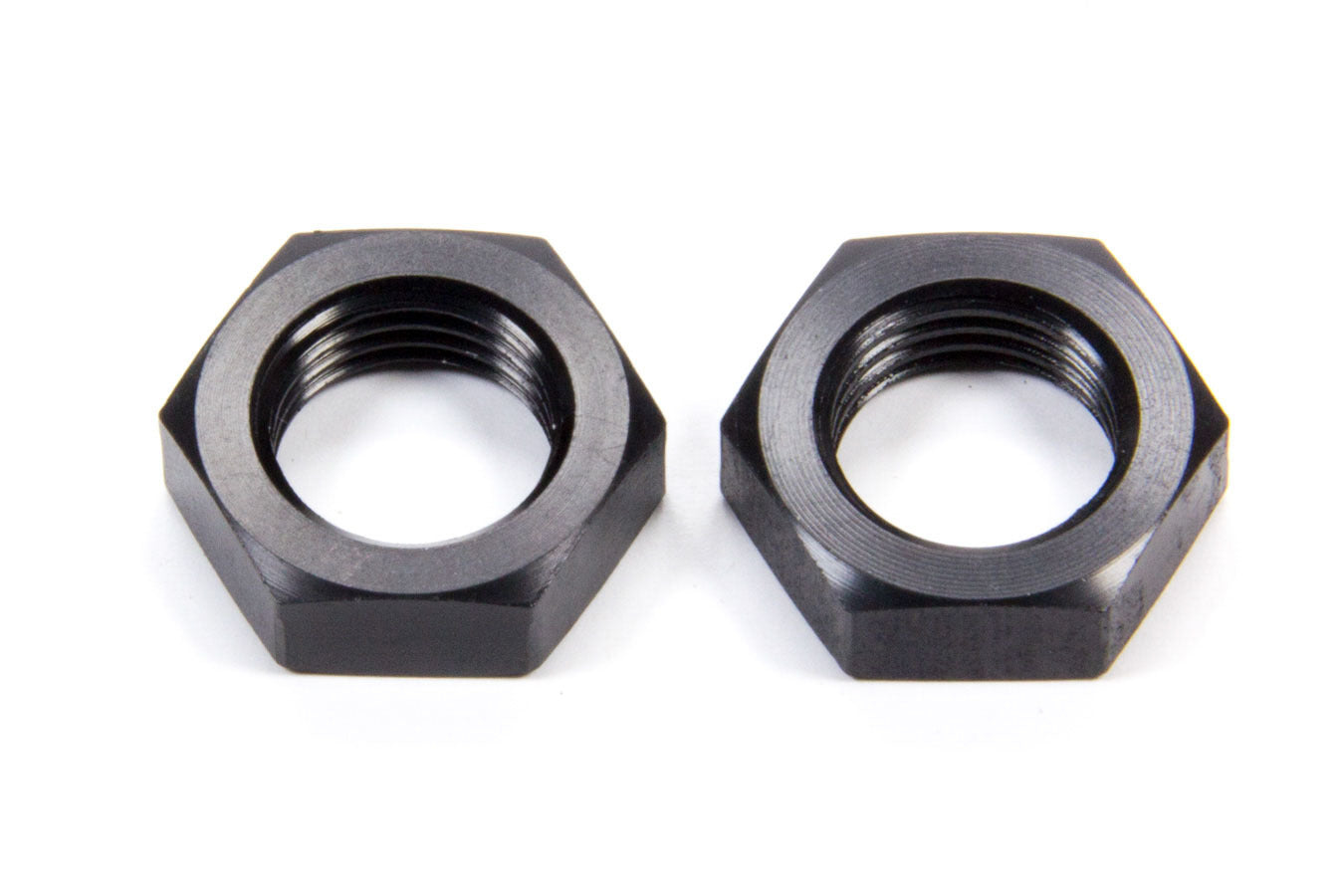 Aeroquip FCM5100 Alum #6 Locknut for Bulkhead Fittings, Black Anodized Aluminum, Pair