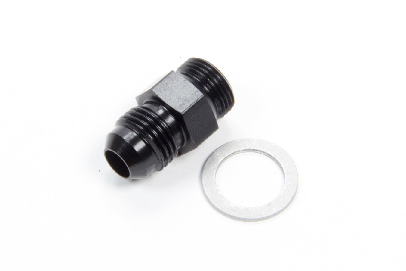 Aeroquip FCM5113 Straight 6 AN Male to 9/16-24 Inch Male Aluminum Adapter Black Anodized