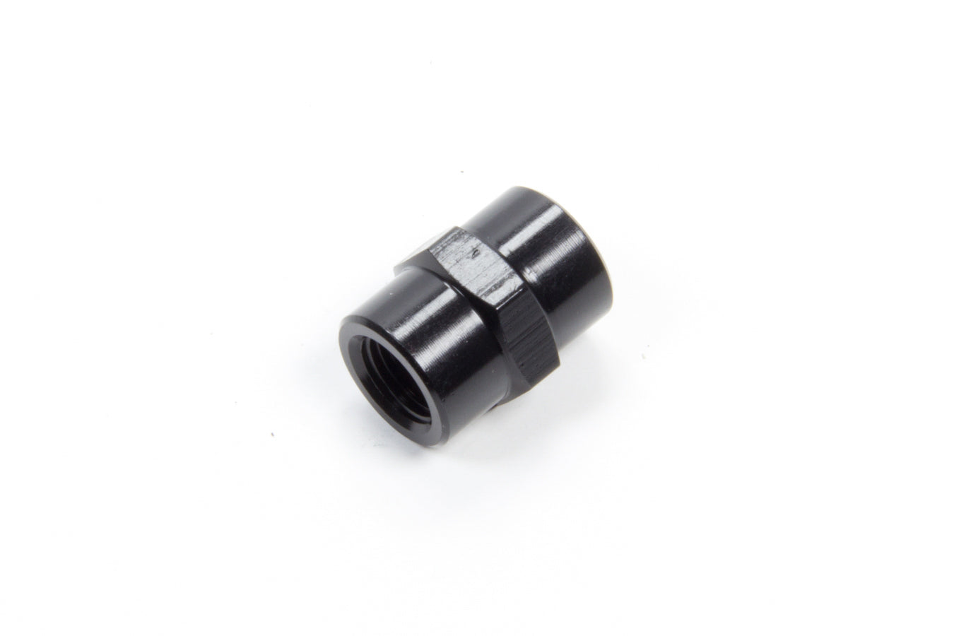AeroQuip FCM5129 1/8 Inch NPT Female to Female Aluminum Pipe Coupler, Black Anodized