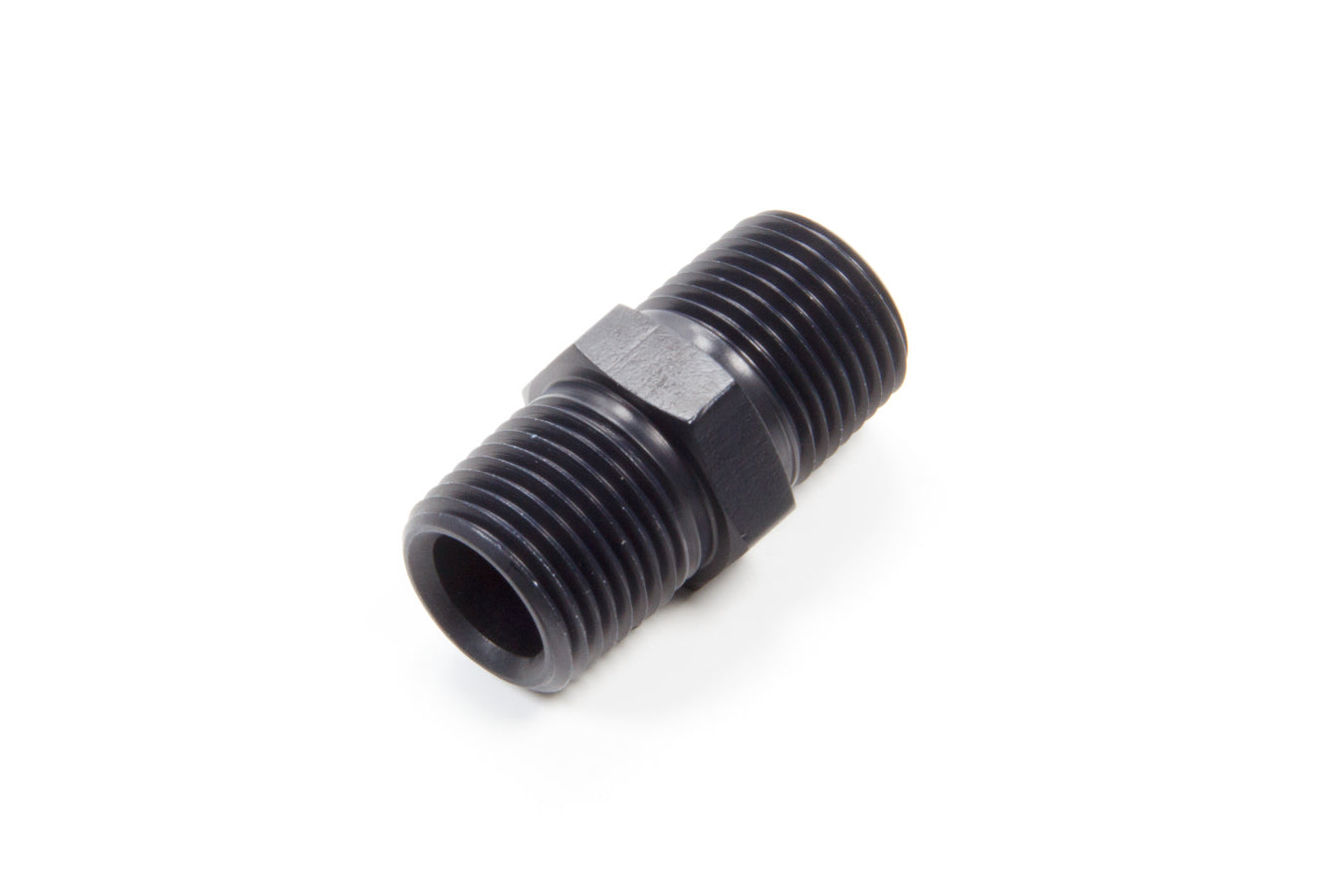 AEROQUIP FCM5135 1/2 Inch Male Pipe Nipple Adapter Aluminum Black Anodized