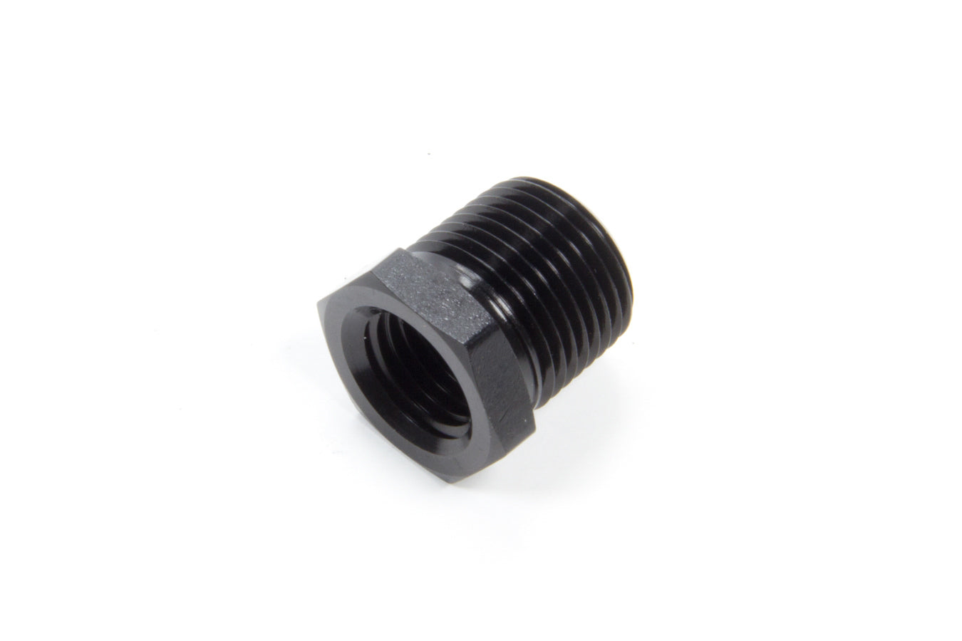 AEROQUIP FCM5137 Pipe Bushing 1/4 Inch NPT Female to 3/8 Inch NPT Male Aluminum Black Anodized