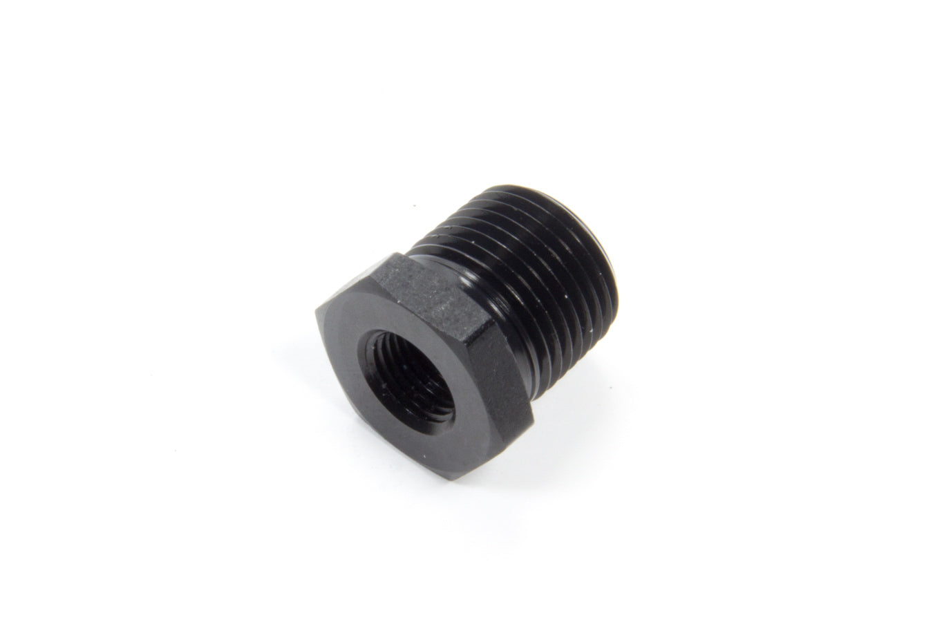 AEROQUIP FCM5138 3/8 Inch to 1/8 Inch NPT Aluminum Pipe Bushing Black Anodized