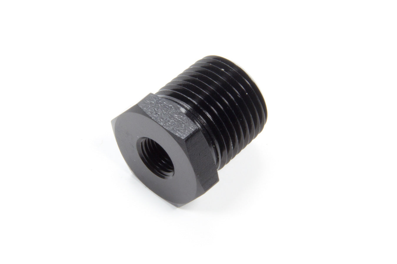 AEROQUIP FCM5141 1/2 Inch to 1/8 Inch NPT Aluminum Pipe Bushing, Black Anodized