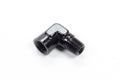 AEROQUIP FCM5147 90 Degree Male/Female Pipe Elbow Adapter, 1/8 Inch NPT Aluminum Black Anodized