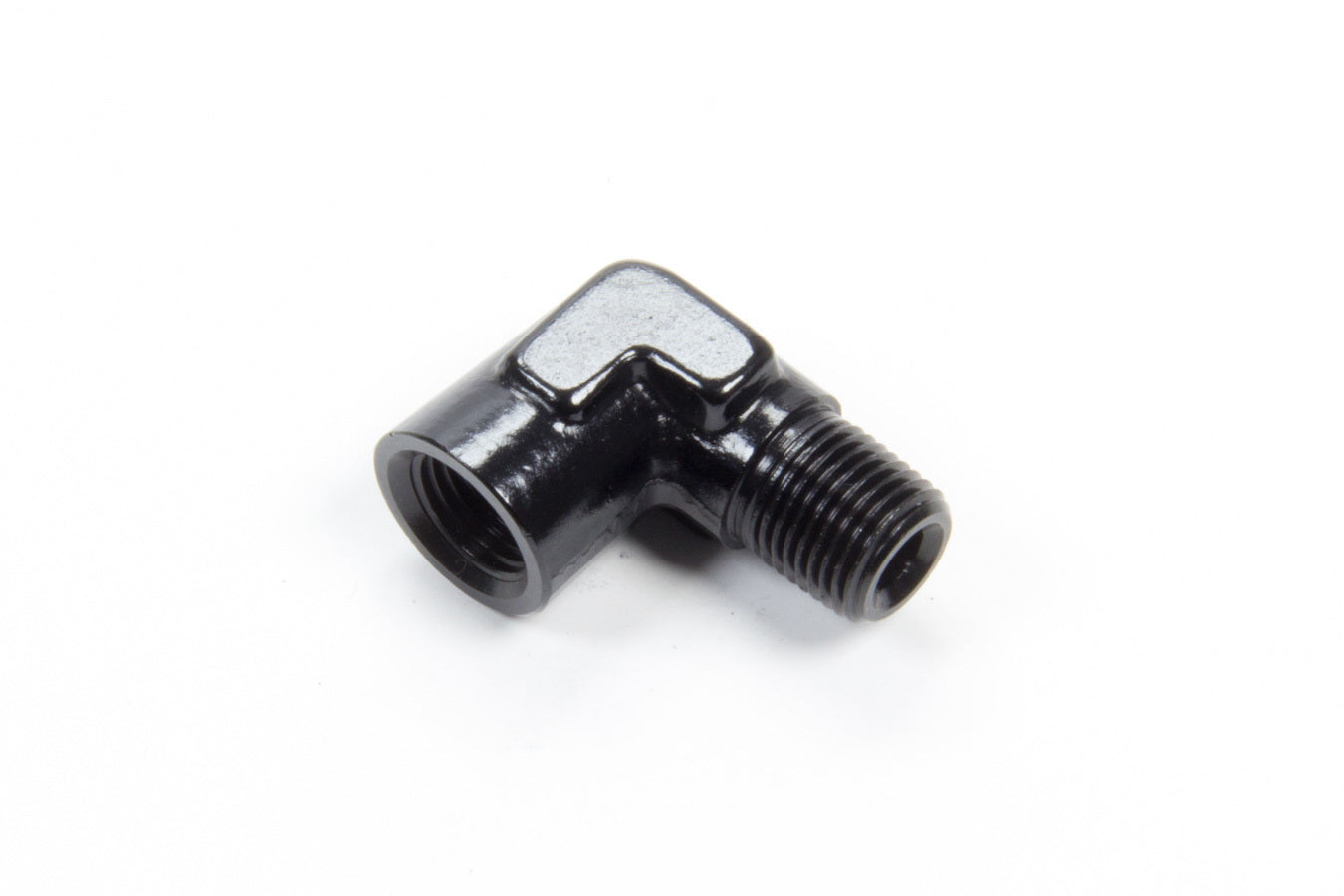 AEROQUIP FCM5147 90 Degree Male/Female Pipe Elbow Adapter, 1/8 Inch NPT Aluminum Black Anodized