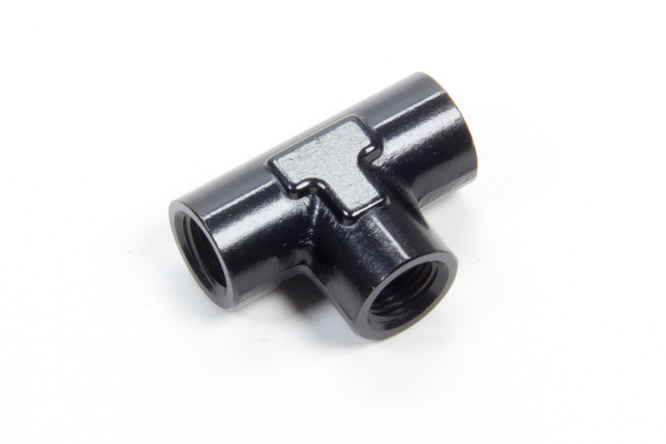 Aeroquip FCM5150 Aluminum Female Pipe Tee 1/8 Inch NPT Black Anodized