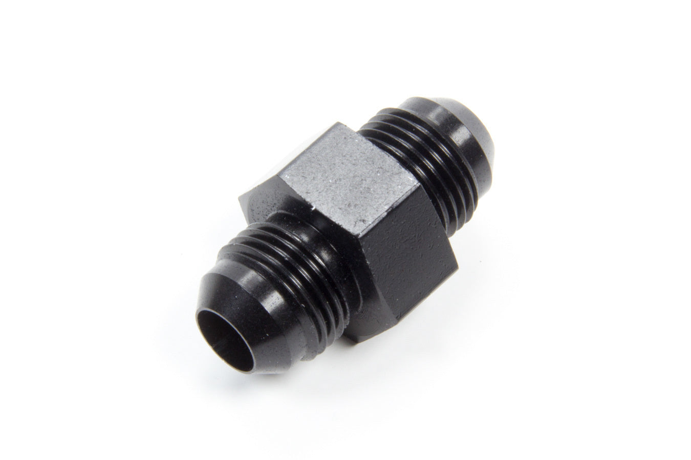 Aeroquip FCM5184 #8 Fuel Pressure Adapter, Straight, 8 AN Male to 8 AN Male, 1/8 Inch NPT Gauge Port, Aluminum, Black Anodized